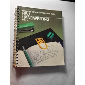 HBJ Handwriting Teacher's Edition Resource Book 3rd Grade Homeschool
